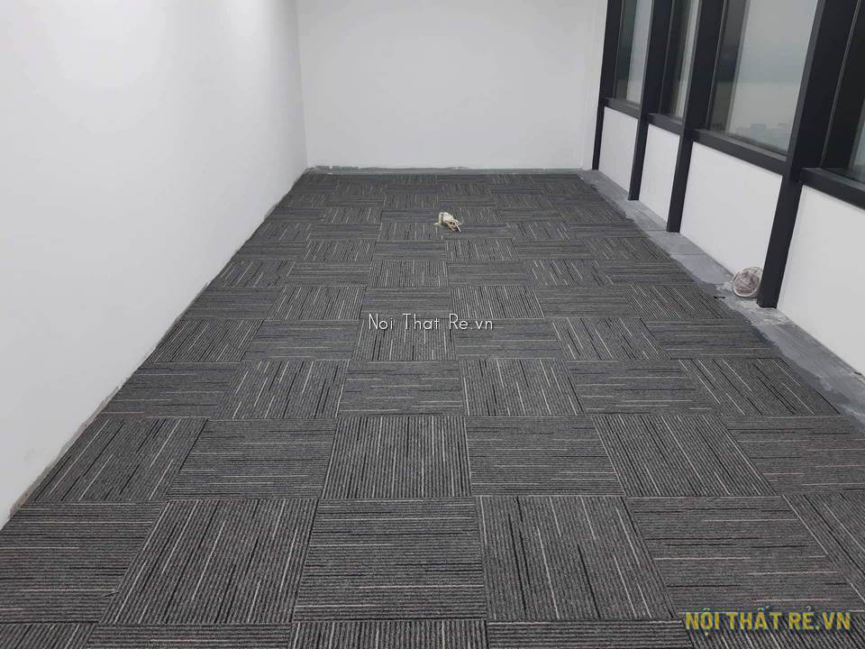 Mẫu thảm tấm CT11 màu ghi cho văn phòng