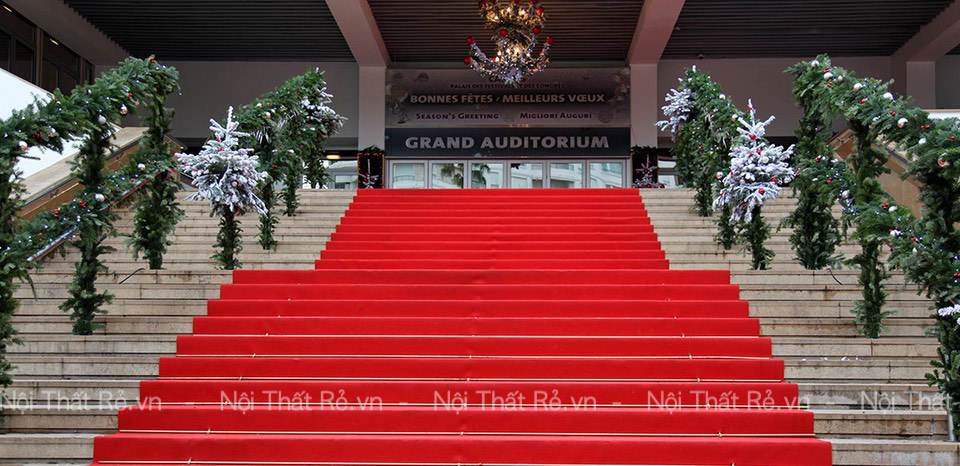 Thảm đỏ trải cầu thang, lối đi lên sự kiện